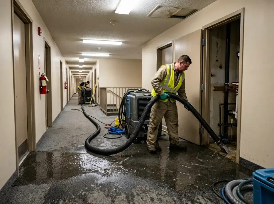 multi-unit-apartment-hallway-f-005 — frequently asked questions, Emergency Burst Pipe Water Extraction & Removal in Penn Far…